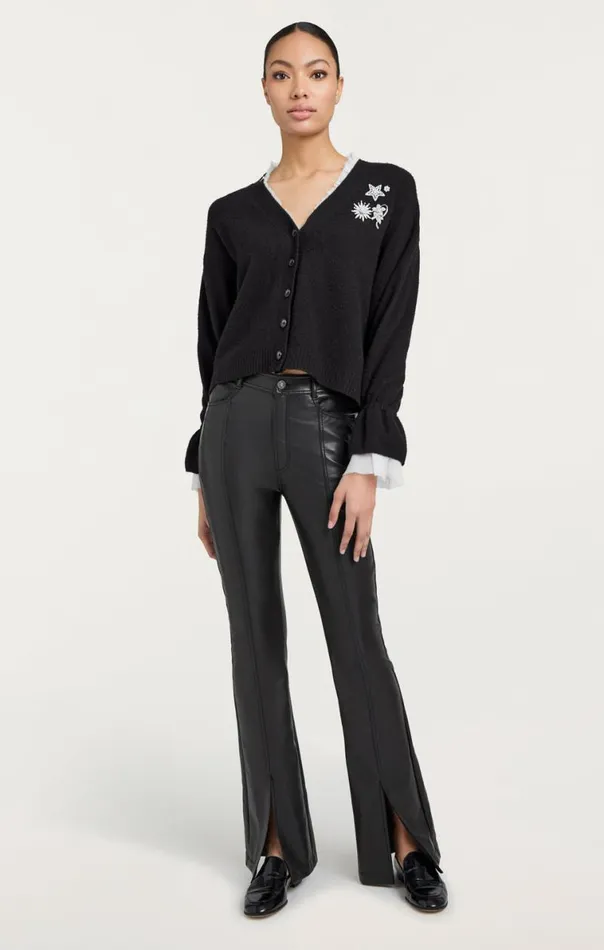 Shop Vegan Leather Shanis Pant Black Cinq Sept Pants