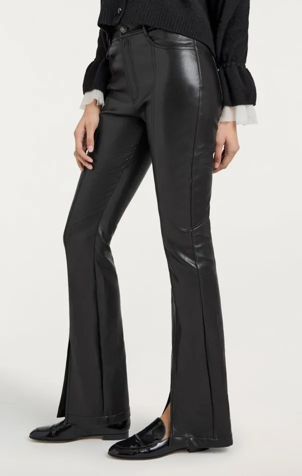 Shop Vegan Leather Shanis Pant Black Cinq Sept Pants