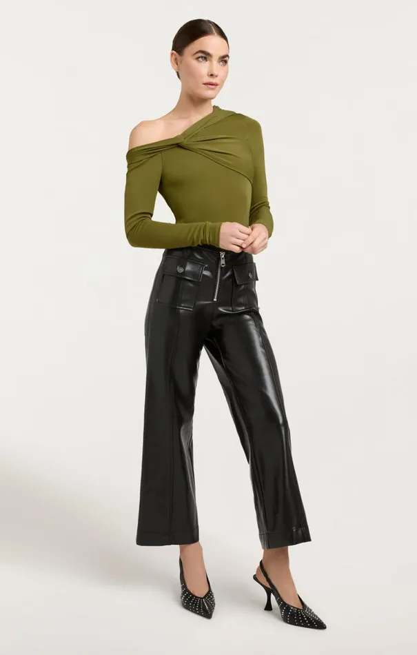 Shop Zaya Top Olive Green Cinq Sept Long Sleeve Tops