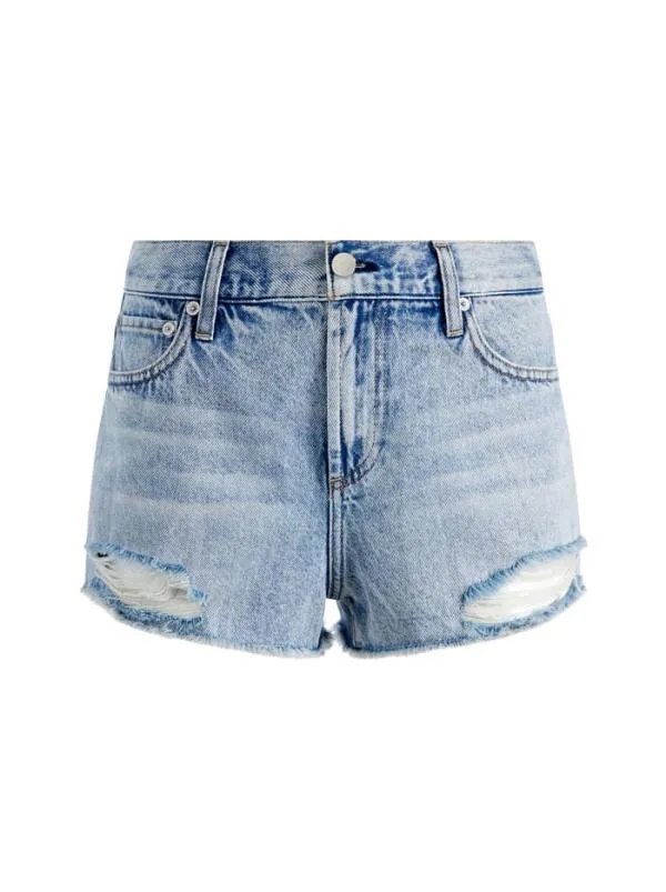 Shorts Women Alice Olivia AMAZING HIGH RISE DENIM VINTAGE SHORT Rockstar Blue