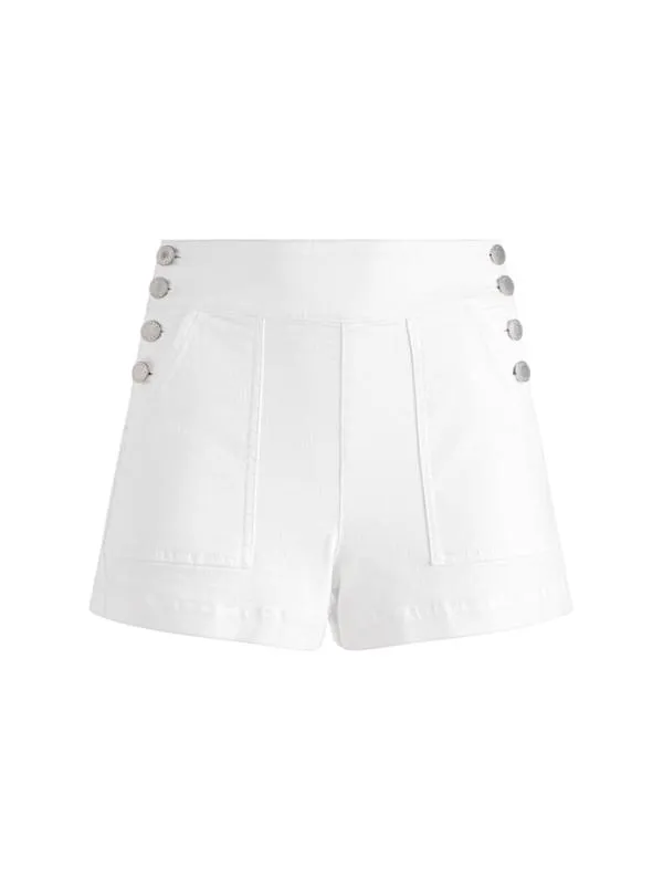 Shorts Women Alice Olivia DONALD JEAN SHORT White