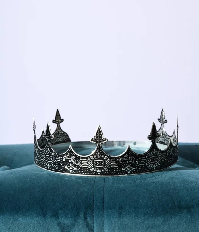 Silver Royal Crown Halloween Unique Vintage Accessories