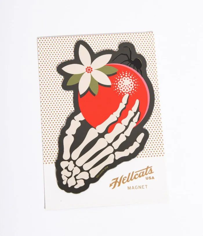 Skeleton Citrus Magnet Halloween Unique Vintage Accessories