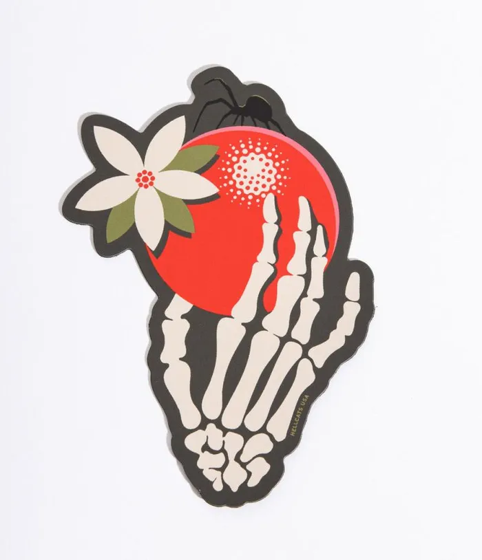 Skeleton Citrus Magnet Halloween Unique Vintage Accessories