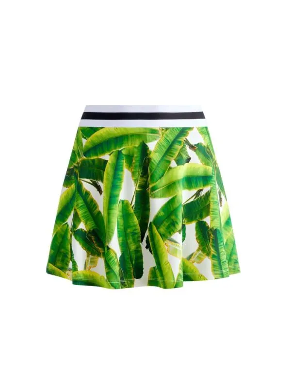 Skirts Women Alice Olivia BLAISE PICKLEBALL MINI SKORT Sun Palm Off White