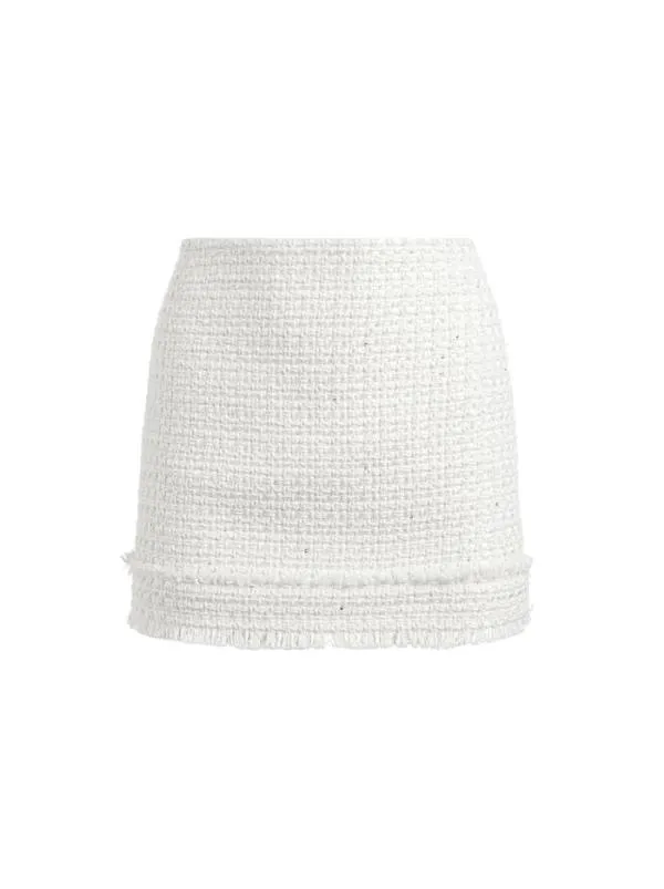 Skirts Women Alice Olivia ECENIA MINI SKIRT Off White