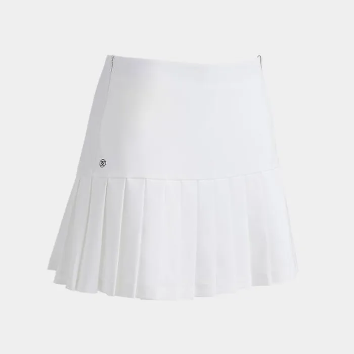 Skorts and Dresses Women GFORE 4WAY STRETCH OPS PLEATED TENNIS SKORT Snow