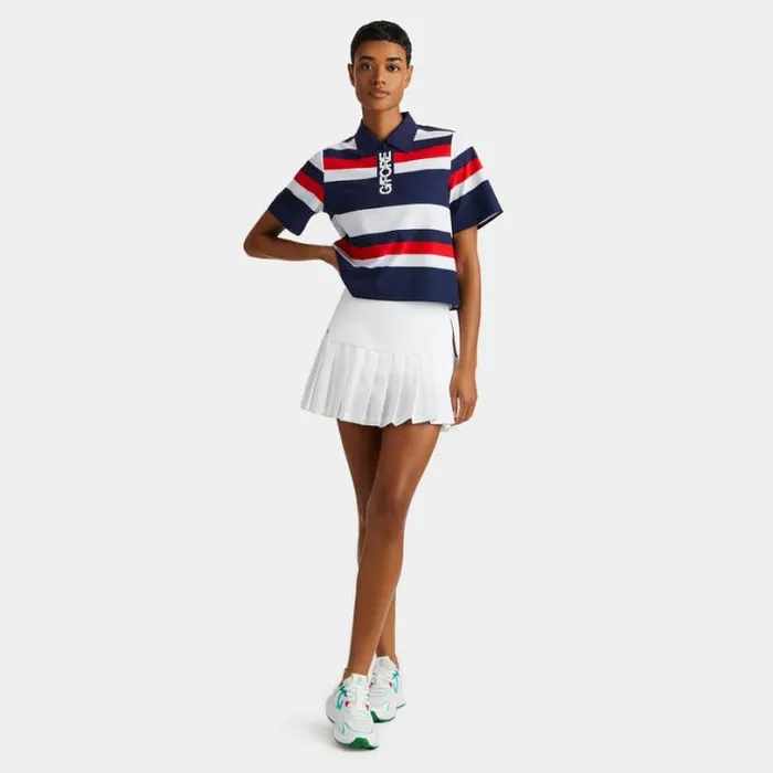 Skorts and Dresses Women GFORE 4WAY STRETCH OPS PLEATED TENNIS SKORT Snow