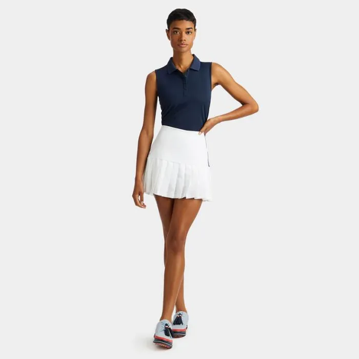Skorts and Dresses Women GFORE 4WAY STRETCH OPS PLEATED TENNIS SKORT Snow