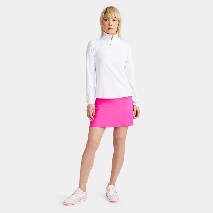Skorts and Dresses Women GFORE SILKY TECH NYLON ALINE SKORT Day Glow Pink