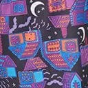 Smak Parlour Black and Purple Haunted House Mini Dress DressesHalloween Unique Vintage Pocket Dresses