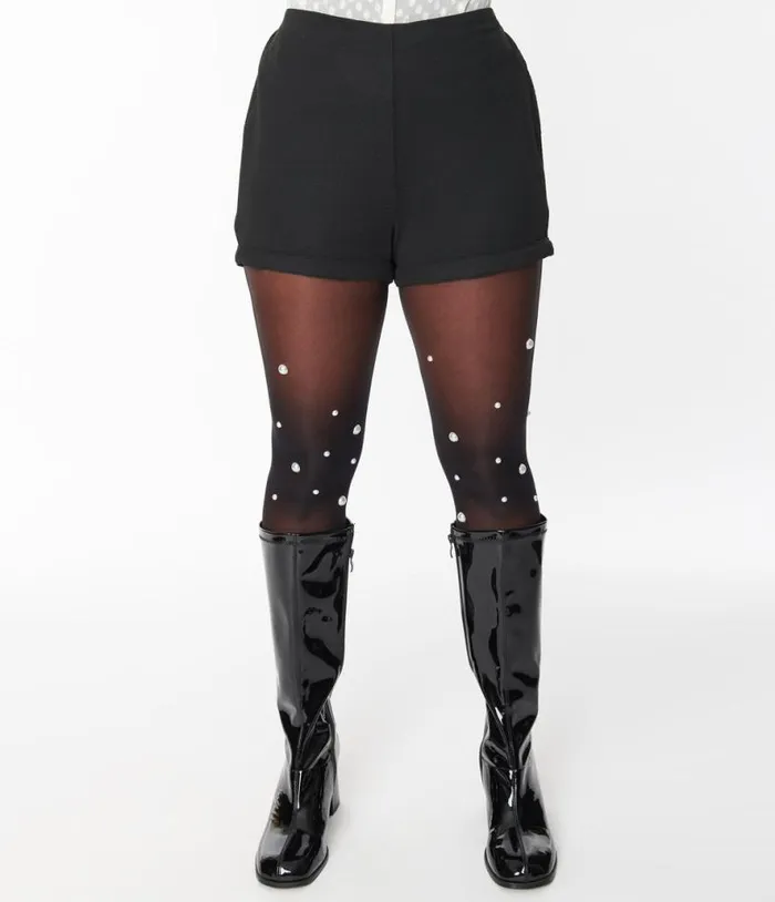 Smak Parlour Black Callie Shorts Clothing Unique Vintage Shorts