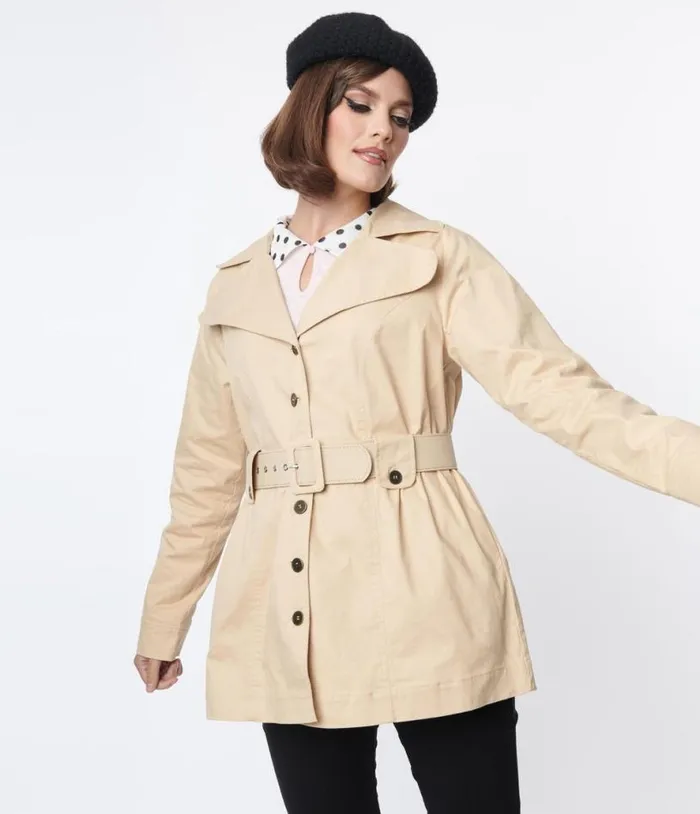 Smak Parlour Khaki Belted Trench Coat Clothing Unique Vintage Coats and Jackets Smak Parlour Khaki Belted Trench Coat Clothing Unique Vintage Coats and Jackets