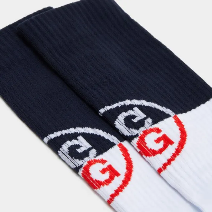 Socks Men GFORE CIRCLE G RIBBED COMPRESSION CREW SOCK Snow