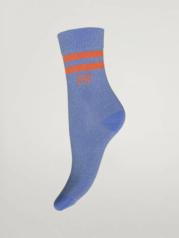 Sporty Stripes Socks Ultra Violetsilver Women Wolford Socks