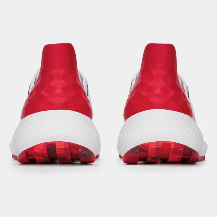 Street Shoes Men GFORE MEN039S MG4X2 KNIT STRIPED QUARTER G HYBRID GOLF CROSS TRAINER Poppy