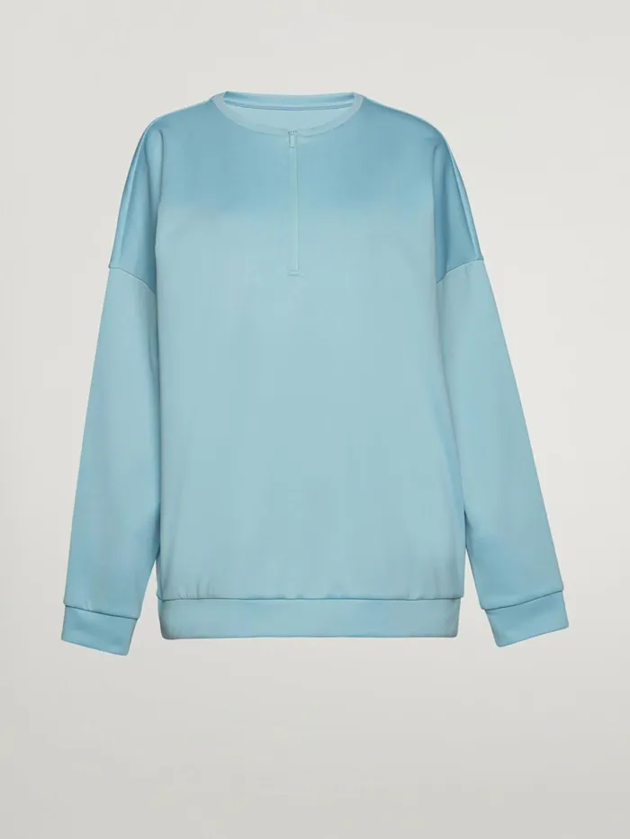 Sweater Top Long Sleeves Light Aquamarine Women Wolford Tops