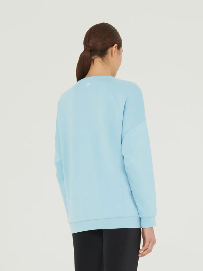Sweater Top Long Sleeves Light Aquamarine Women Wolford Tops
