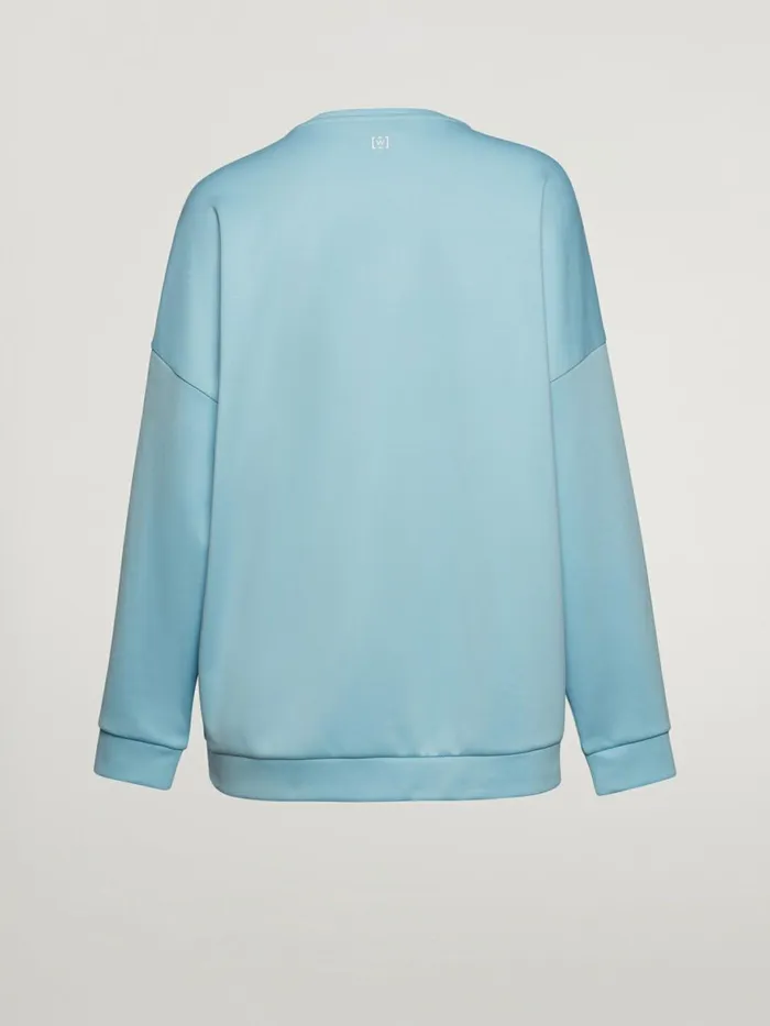 Sweater Top Long Sleeves Light Aquamarine Women Wolford Tops