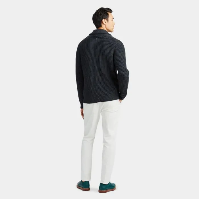 Sweaters Men GFORE CASHMERE BLEND SHAWL COLLAR CARDIGAN Heather Grey