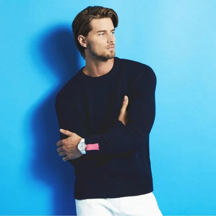Sweaters Men GFORE FRESH TAKE ON THE CASHMERE CREW Twilight