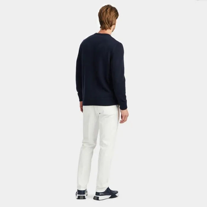 Sweaters Men GFORE FRESH TAKE ON THE CASHMERE CREW Twilight