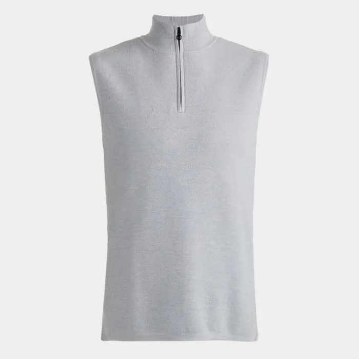 Sweaters Men GFORE MERINO WOOL TECH LINED DUNES VEST Nimbus Heather