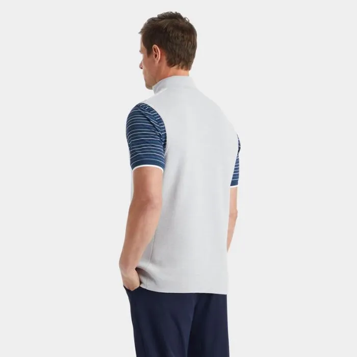 Sweaters Men GFORE MERINO WOOL TECH LINED DUNES VEST Nimbus Heather
