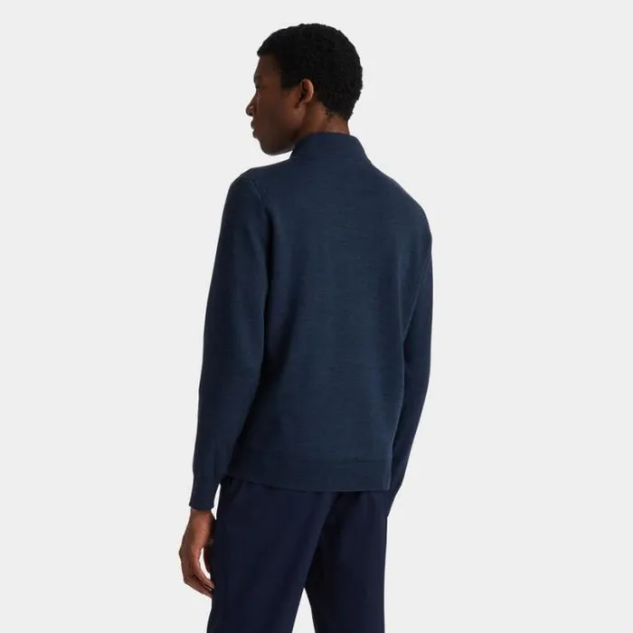 Sweaters Men GFORE V NECK MERINO WOOL QUARTER ZIP SWEATER Ink