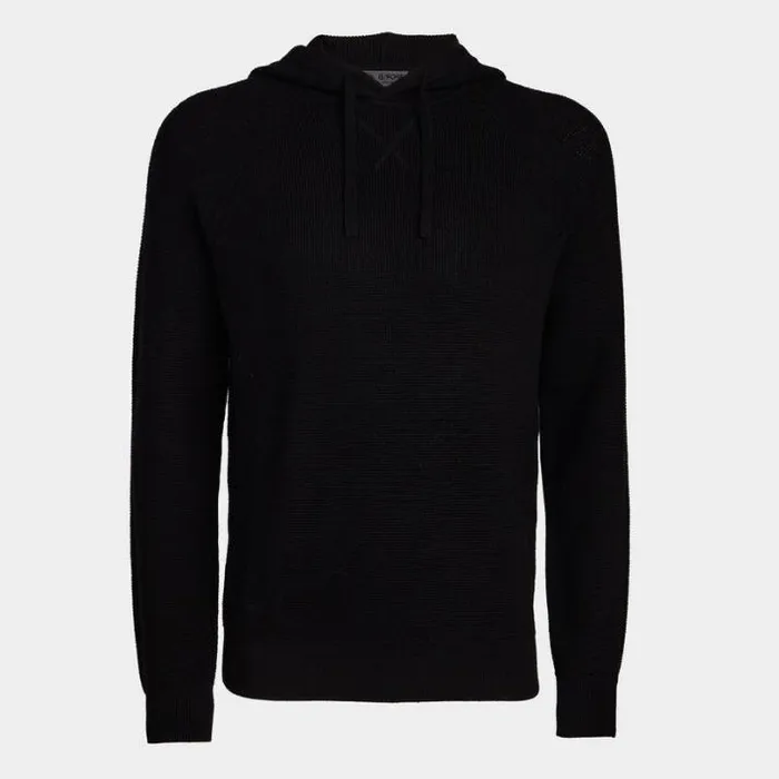 Sweaters Men GFORE WAFFLE STITCH MERINO WOOL HOODED SWEATER Onyx