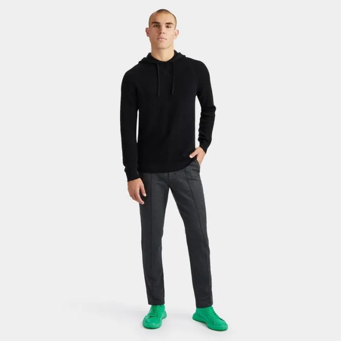 Sweaters Men GFORE WAFFLE STITCH MERINO WOOL HOODED SWEATER Onyx