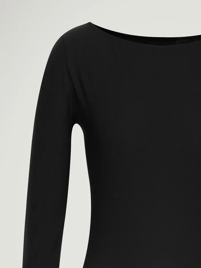 The BackCutOut Body Black Women Wolford Longsleeve Shirts