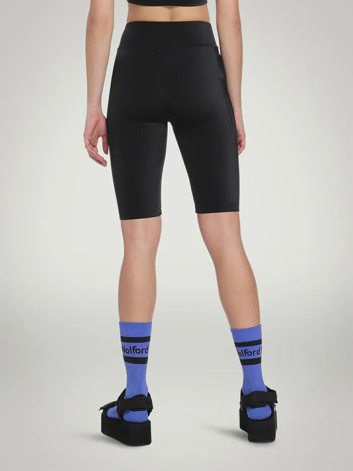 The Workout Biker Black Women Wolford Athleisure Leggings