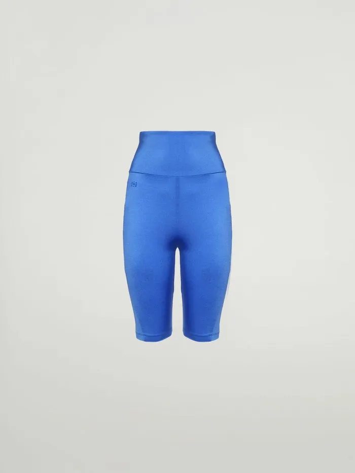 The Workout Biker Dazzling Blue Women Wolford Athleisure Leggings
