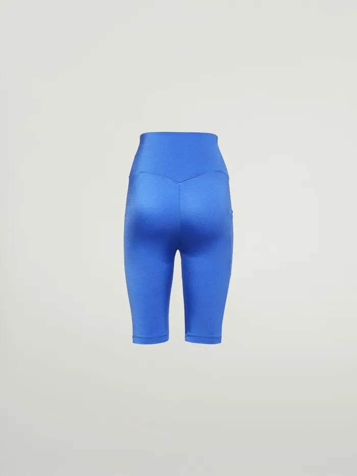 The Workout Biker Dazzling Blue Women Wolford Athleisure Leggings
