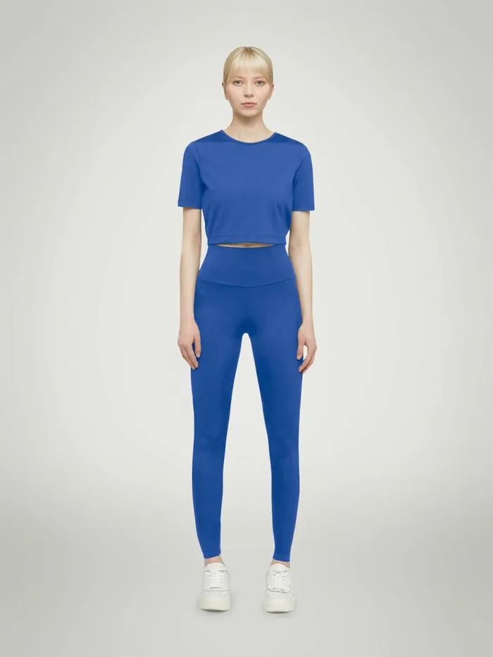 The Workout Leggings Dazzling Blue Women Wolford Athleisure Leggings