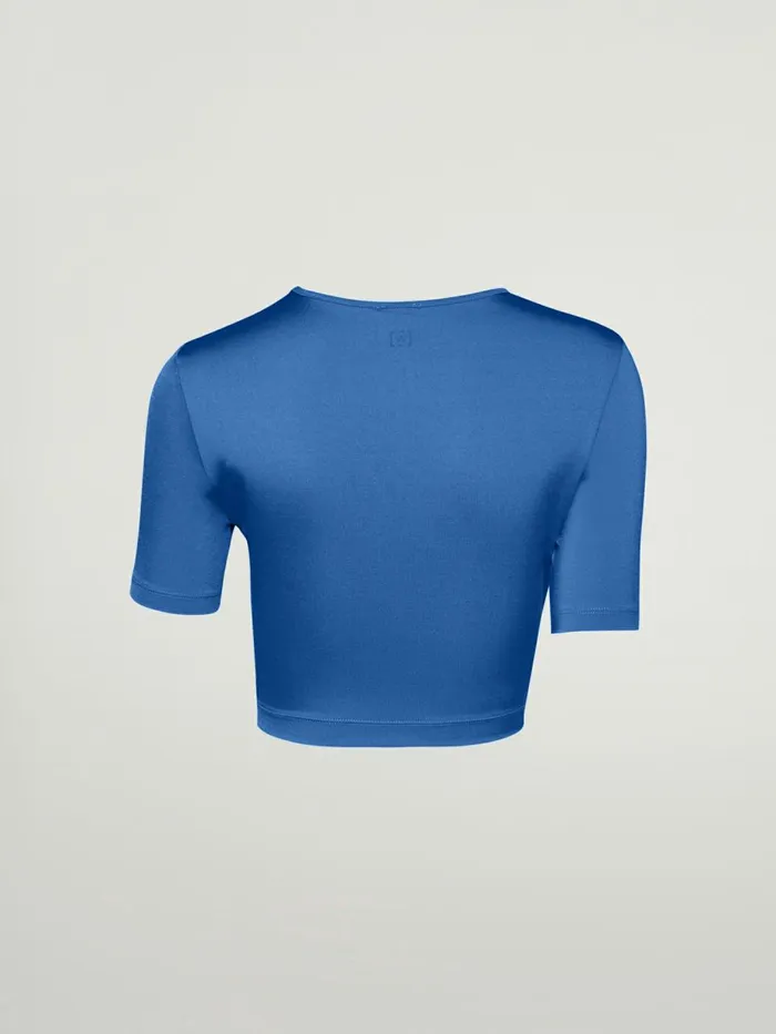 The Workout Top Short Sleeves Sodalite Blue Women Wolford Tops