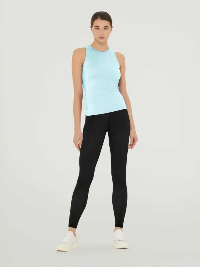 The Workout Top Sleeveless Light Aquamarine Women Wolford Tops