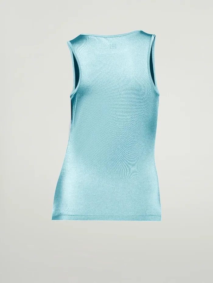 The Workout Top Sleeveless Light Aquamarine Women Wolford Tops
