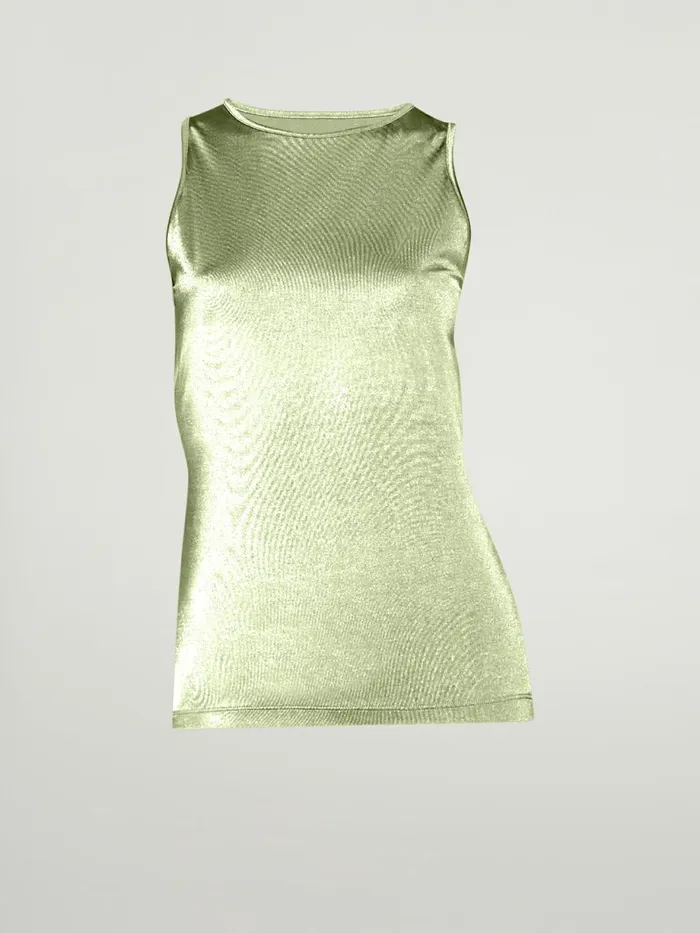 The Workout Top Sleeveless Opal Green Women Wolford Tops