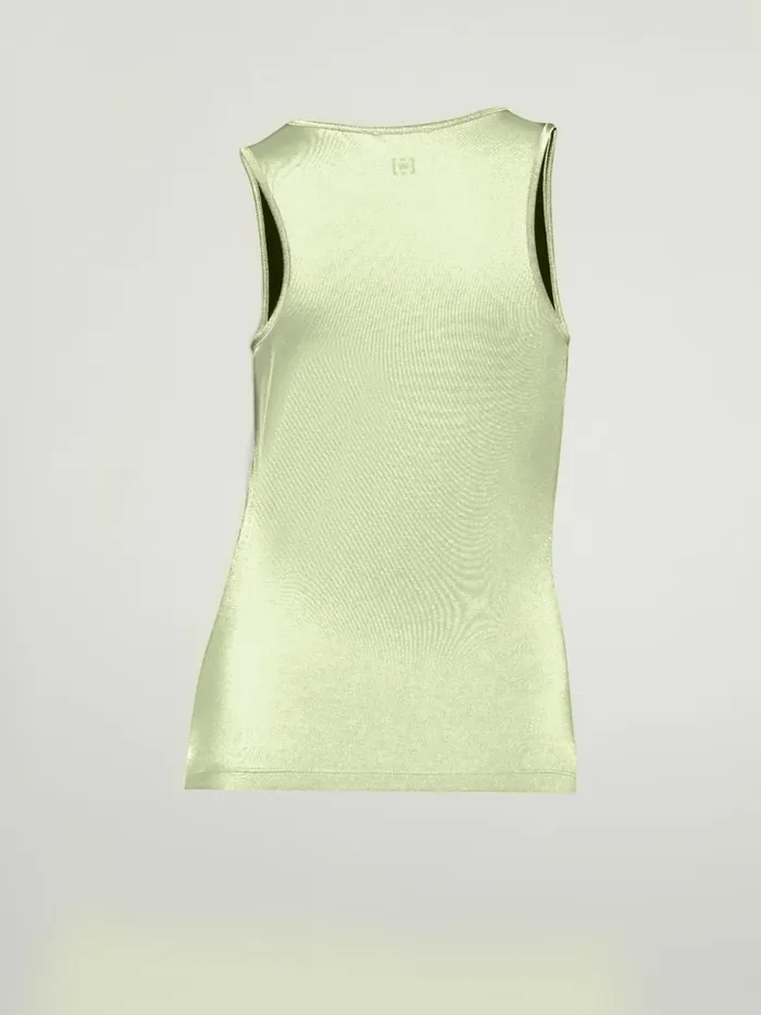 The Workout Top Sleeveless Opal Green Women Wolford Tops