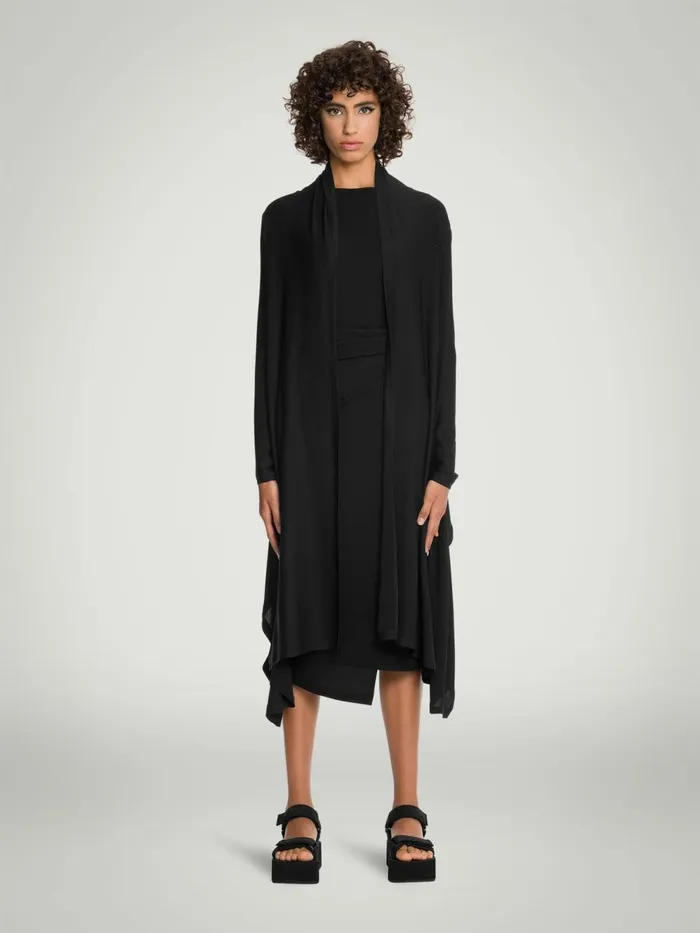 The Wrap Cardigan Black Women Wolford Longsleeve Shirts
