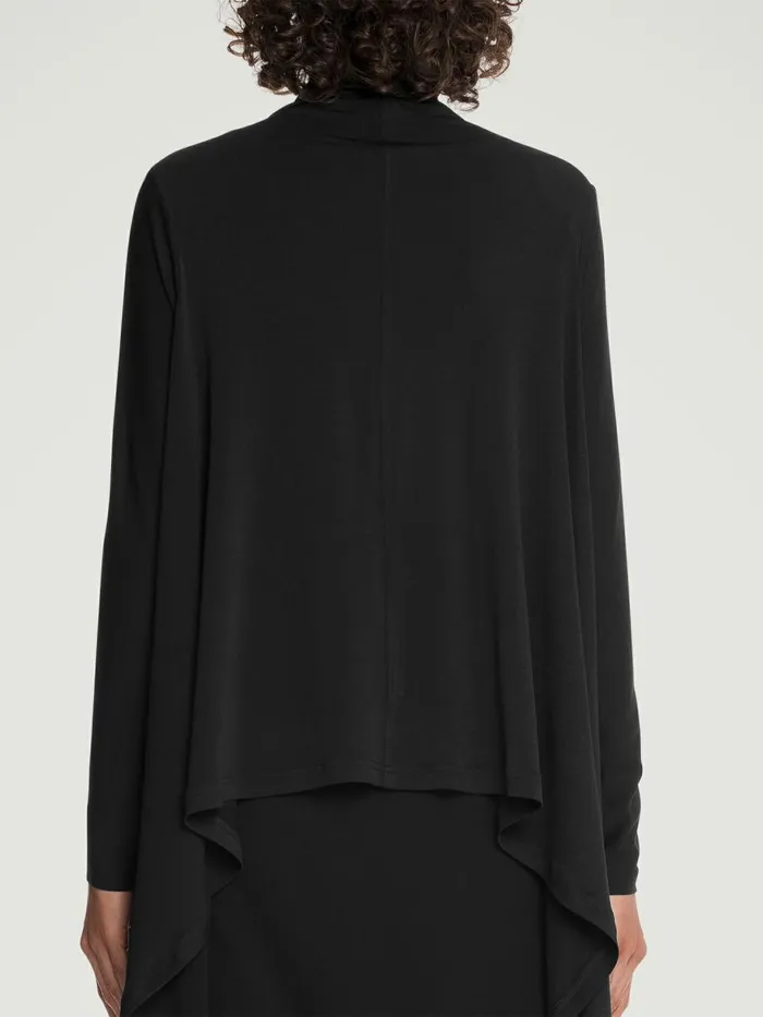 The Wrap Cardigan Black Women Wolford Longsleeve Shirts