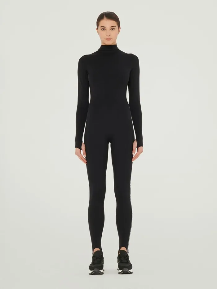 Thermal Jumpsuit Black Women Wolford Trousers and Jumpsuits