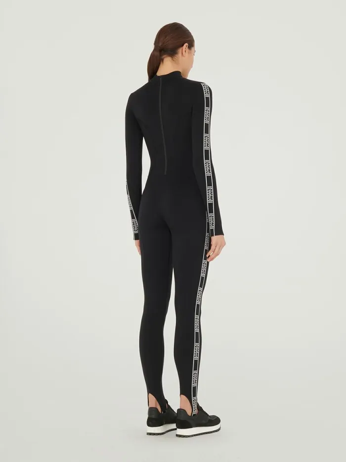 Thermal Jumpsuit Black Women Wolford Trousers and Jumpsuits