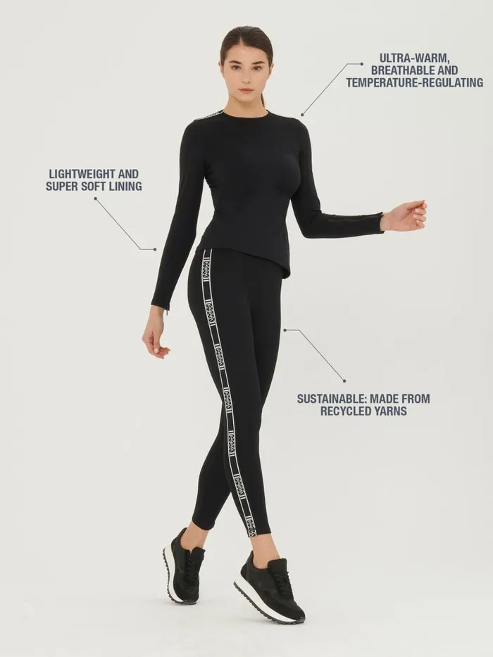 Thermal Top Long Sleeves Black Women Wolford Tops