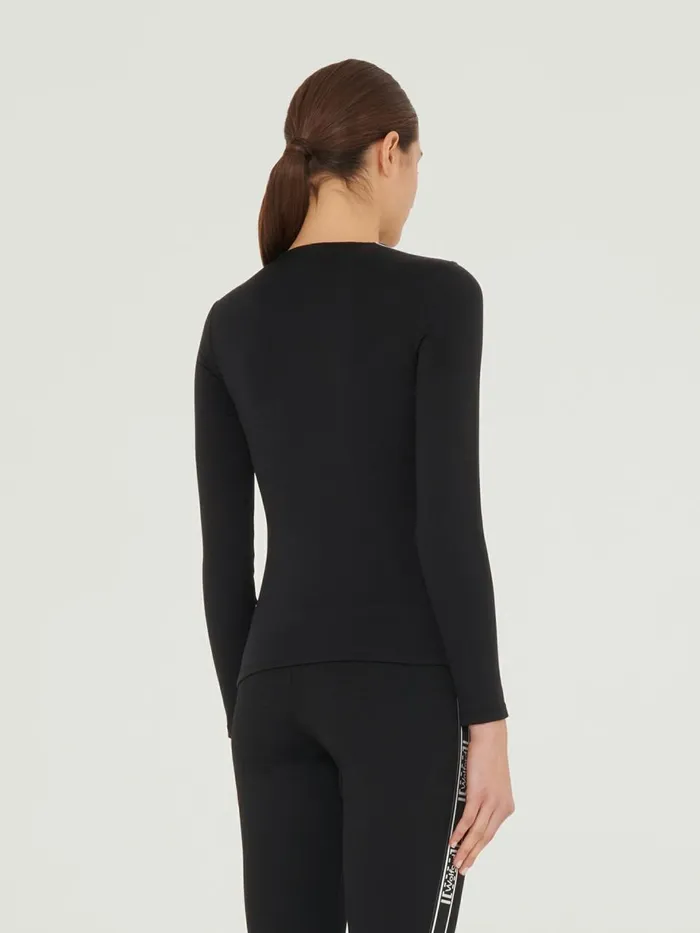 Thermal Top Long Sleeves Black Women Wolford Tops