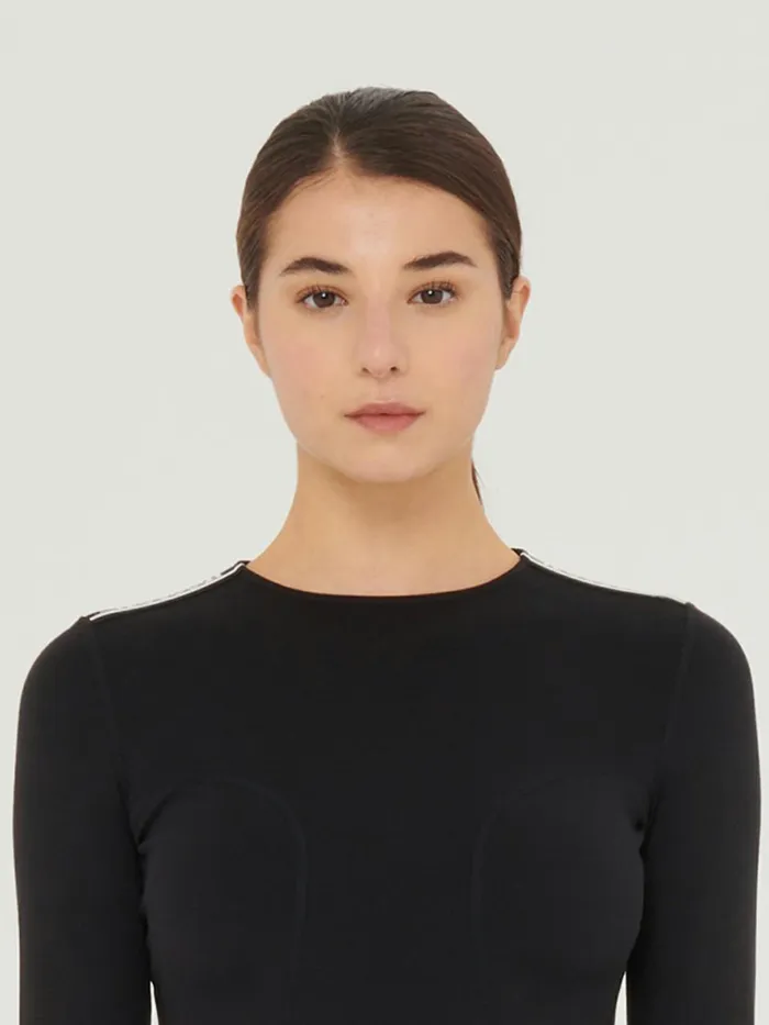 Thermal Top Long Sleeves Black Women Wolford Tops