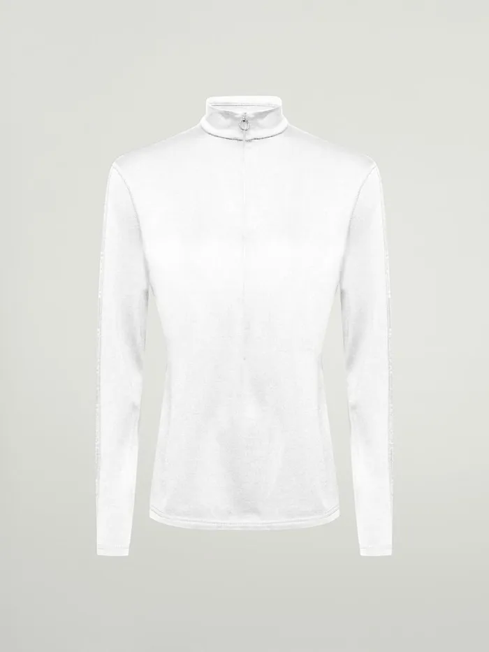 Thermal Top Long Sleeves White Women Wolford Bodysuits