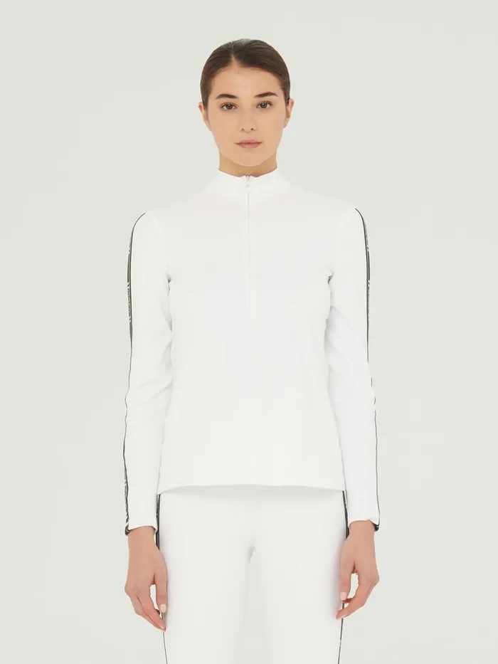 Thermal Top Long Sleeves White Women Wolford Bodysuits